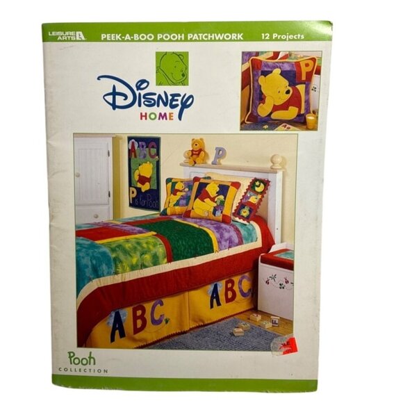 Disney Home Peek-A-Boo Pooh Patchwork Craft Book Sewing Patterns Winnie the Pooh - Picture 1 of 7